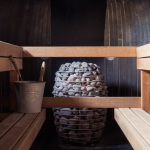 Obrázek zobrazuje: finskou saunu